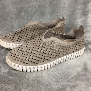 Ilse Jacobsen Tulip Flats Womens Beige Size 38 US 8 Slip On Sneaker